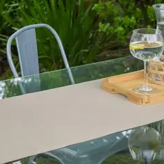 DECO EXPRESS - Camino de mesa Rectangular 40x160 cm Max Liso Beige