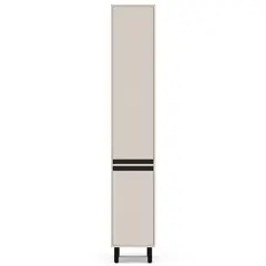 VEKKAHOME - Mueble De Cocina Despensa Koya Beige 2 Puertas