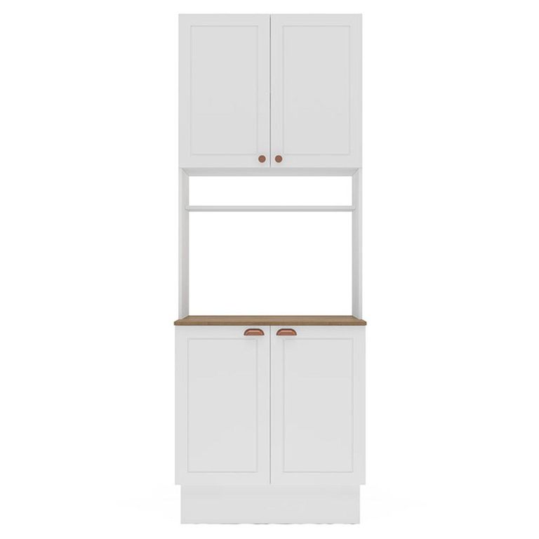 Mueble De Cocina Despensa Perola Blanco 4 Puertas