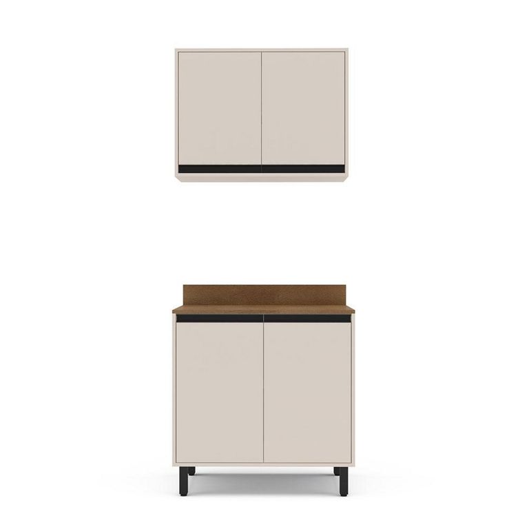 Mueble De Cocina Koya Base 2 Puertas + Aéreo 2 Puertas