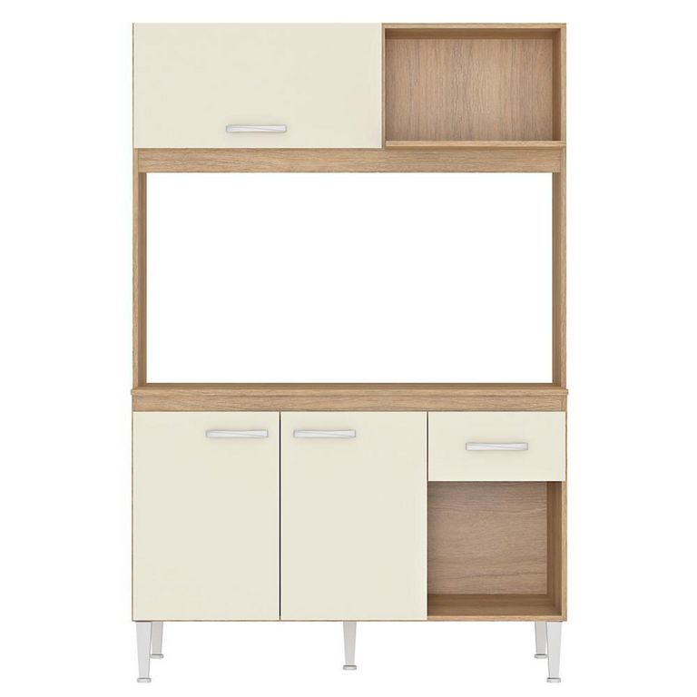 Mueble De Cocina Sarah Beige 3 Puertas 1 Cajón