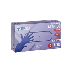 TOPSAFE - Guante de Nitrilo L Cobalto