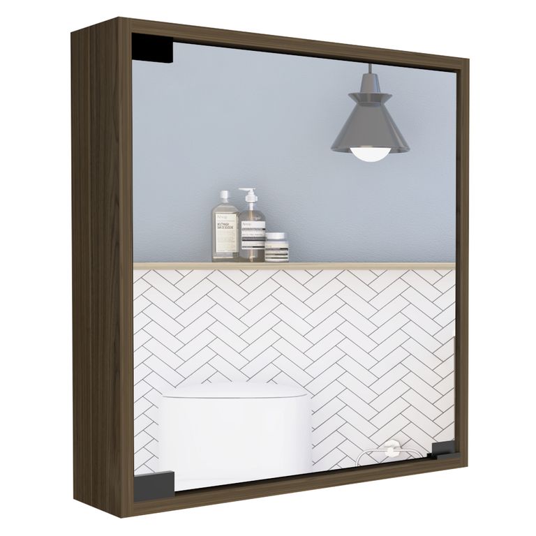 Botiquin Para Baño Toledo 53x50x12.5 Cm Gales Con Espejo