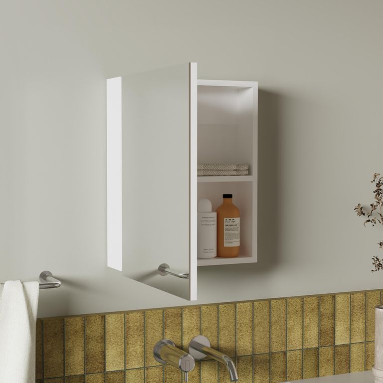 Botiquin Para Baño Lumo 50.5x40x12.2 Cm Con Espejo