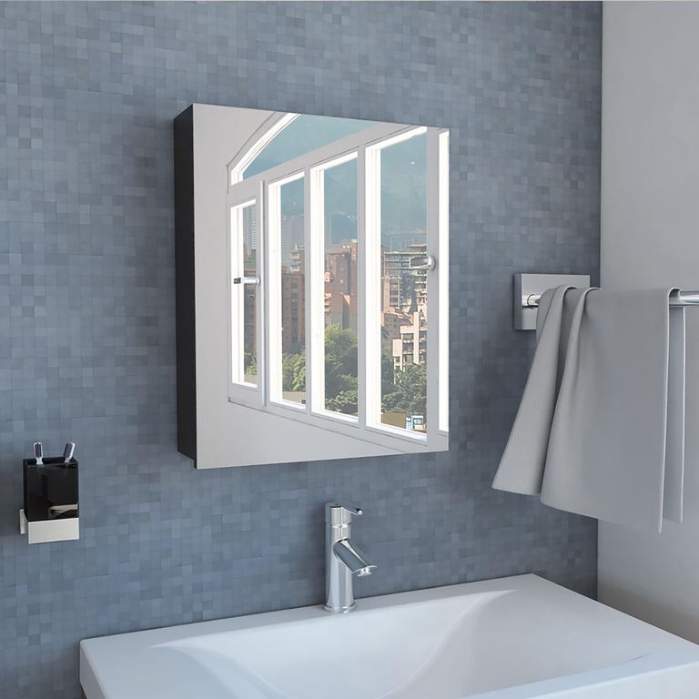 Botiquin Para Baño Lumo 50.5x40x12.2 Cm Con Espejo