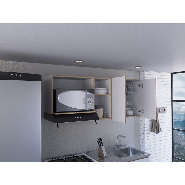 Mueble De Cocina Mural Corinto 62x150x34,5 Cm Macadamia