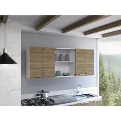 TUHOME - Mueble De Cocina Mural 150x60x31,5 Cm 6 Puertas