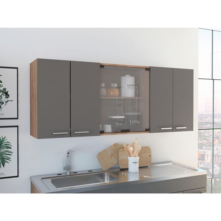 Mueble De Cocina Mural 150x60x31,5 Cm 6 Puertas