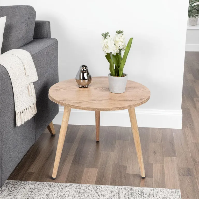 Mesa Lateral Narvik Macadamia 47.9x47.9x41.5 cm