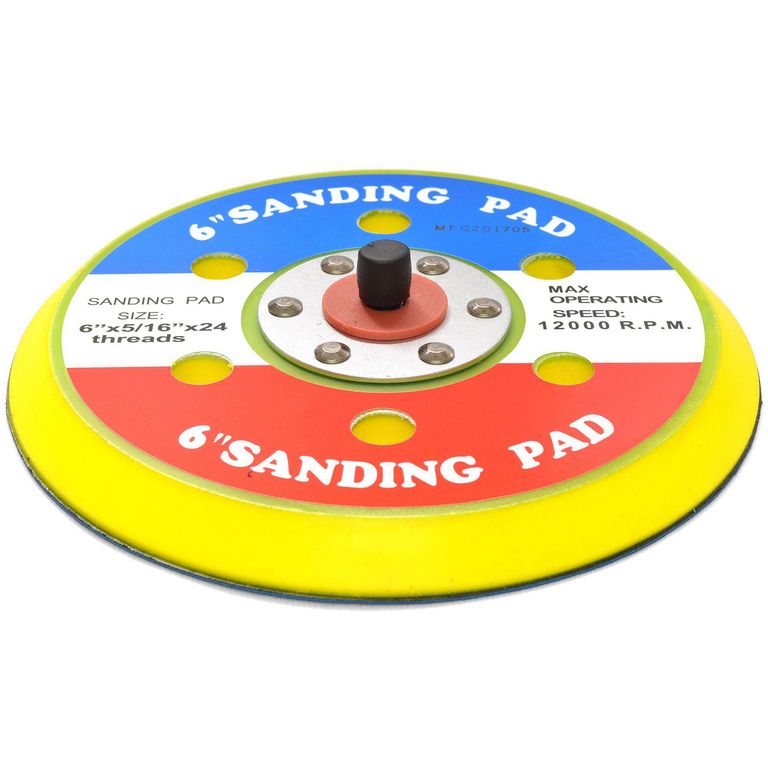 Soporte Lijador Disco Adhesivo 6" x 5/16" x 24 P-B6VS. Lijas Chile