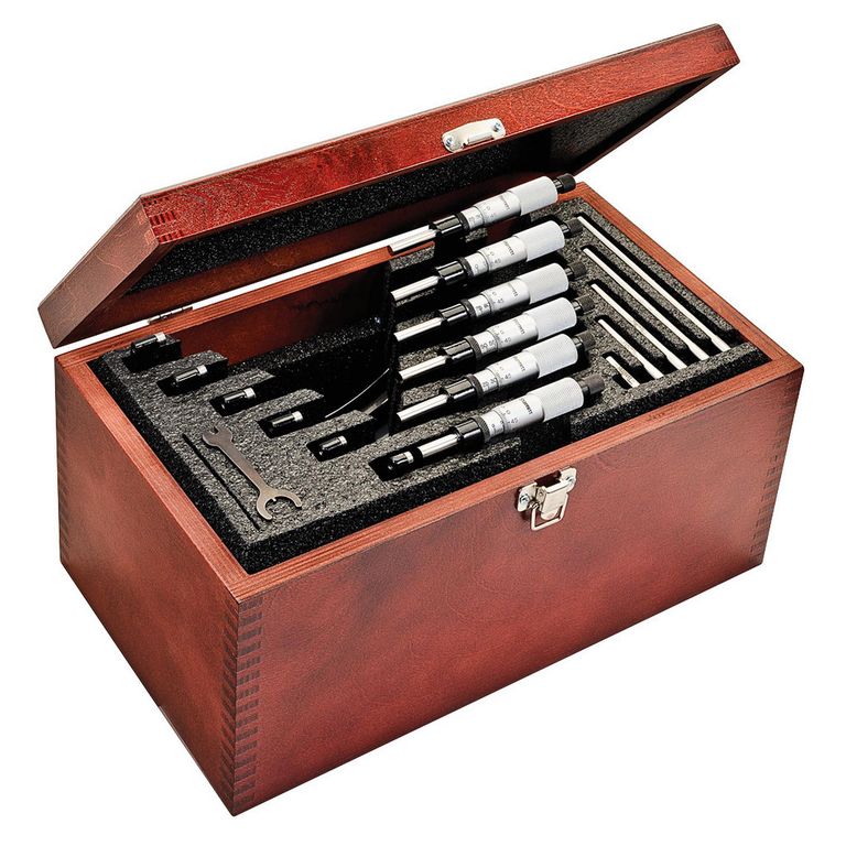 Set de Micrometros Exteriores S436.1MCXRLZ (0-150 mm / Res. 0.01mm) t