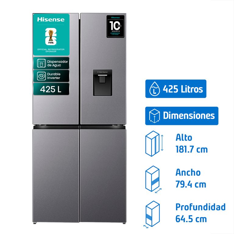Refrigerador French Door No Frost 425 Litros RQ5P431NMDA