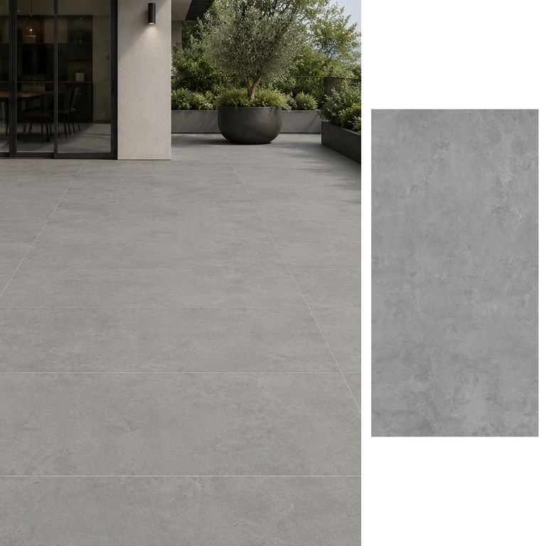 Cerámica 62x122 cm Gran District Gray Out Gris 2.28 m2