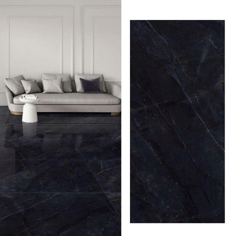 Porcelanato 60x120 cm Armani Black Black 1.44 m2