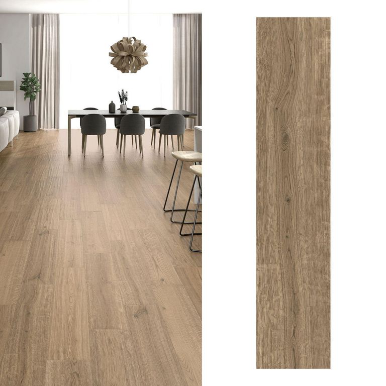 Porcelanato 23x120 cm Baywood Honey Café Claro 1.66 m2