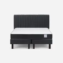ROSEN - Cama 2 plazas Europea Wave Grafito