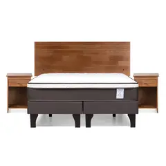 ROSEN - Cama Europea New Style 4 Plus 2 plazas Muebles Rachel