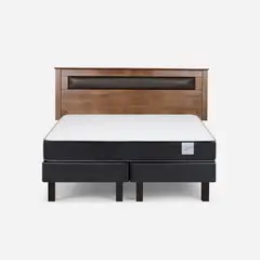 ROSEN - Cama 2 plazas Europea Wave Grafito