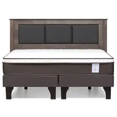 ROSEN - Cama Europea New Style 4 Plus King Respaldo Rachel