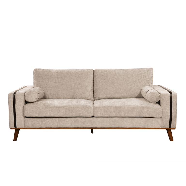 Sofá 3 cuerpos Cleveland 198x85x86 cm Beige