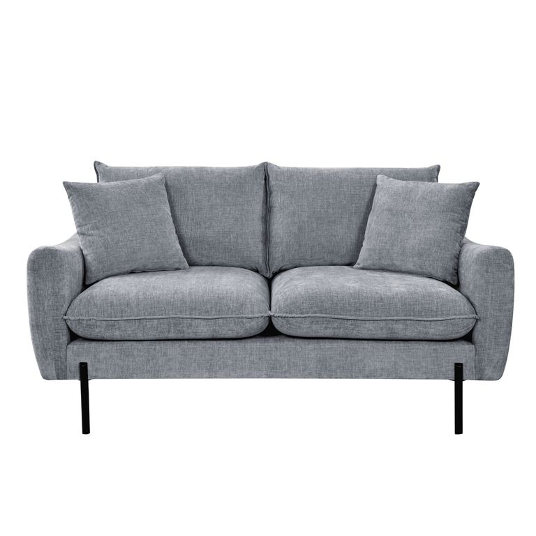 Sofá 2 cuerpos Huston 160x86x85 cm Gris