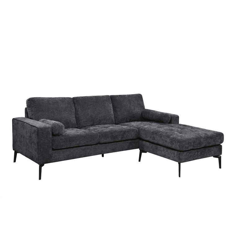 Sofá 4 cuerpos Baltimore 210x86x159 cm Gris