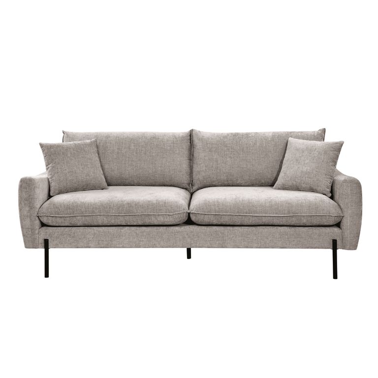 Sofá 3 cuerpos Huston 211x85x87 cm Beige