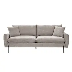 HOME MOBILI - Sofá 3 cuerpos Huston 211x85x87 cm Beige