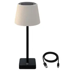 MEGABRIGHT - Lampara mesa Led Touch negra solar