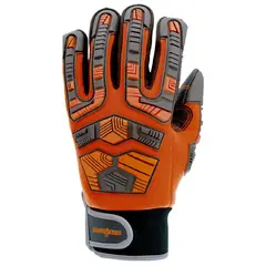 UBERMANN - Guantes de Poliéster L Naranjo fluor