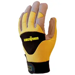 UBERMANN - Guantes de Poliéster L Amarillo