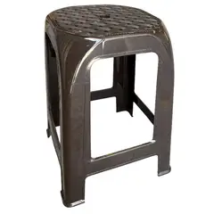 VITALY - Banquito para Terraza Polipropileno Dallas Marrón 46x36x36 cm