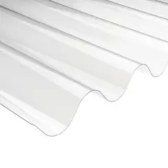 FEMOGLAS - Plancha Policarbonato Policarbonato Ondulada 0.7 mm 81x366 cm Transparente