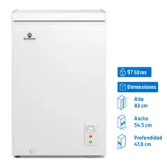 MADEMSA - Freezer Horizontal 97 Litros Blanco H100