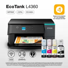 EPSON - Impresora Multifuncional Inyección a color Ecotank L4360 Negro
