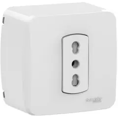 SCHNEIDER ELECTRIC - Casquete Miluz Armado Con Enchufe 10/16A Blanco