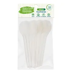 BIG PARTY - Cucharas Plásticas Eco 10 unidades