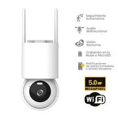 VELOTI - Camara De Seguridad Exterior Wifi 5Mp