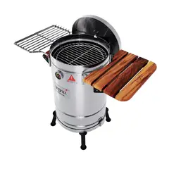 INGRILL - Barril Ahumador Asador Premium Pequeño Acero Inoxidable