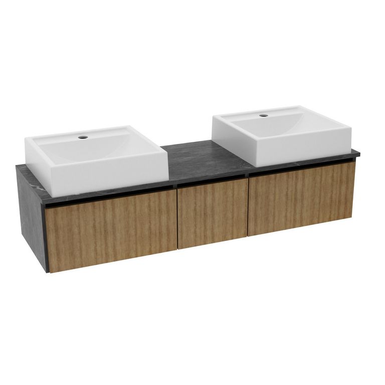 Mueble de Baño Almendra lunar 120x26.5x38.4 cm