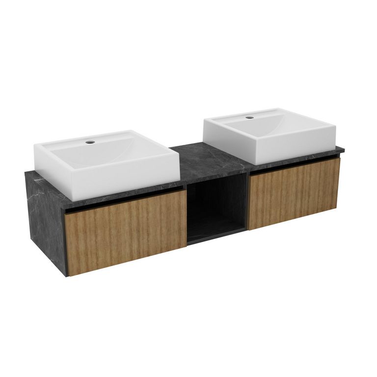 Mueble de baño BN3687.0100 Almendra/ Mármol lunar 120x36.5x38.4 cm