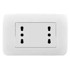 LEXO - Toma Corriente Dúplex 10/16A 250V Blanco Armado