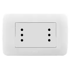 LEXO - Toma Corriente Dúplex10A 250V Blanco Armado