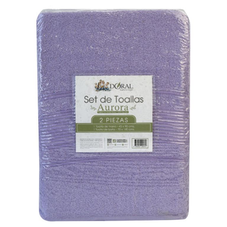 Set de Toallas Verano 450 gr Algodón 70x140 cm Multicolor