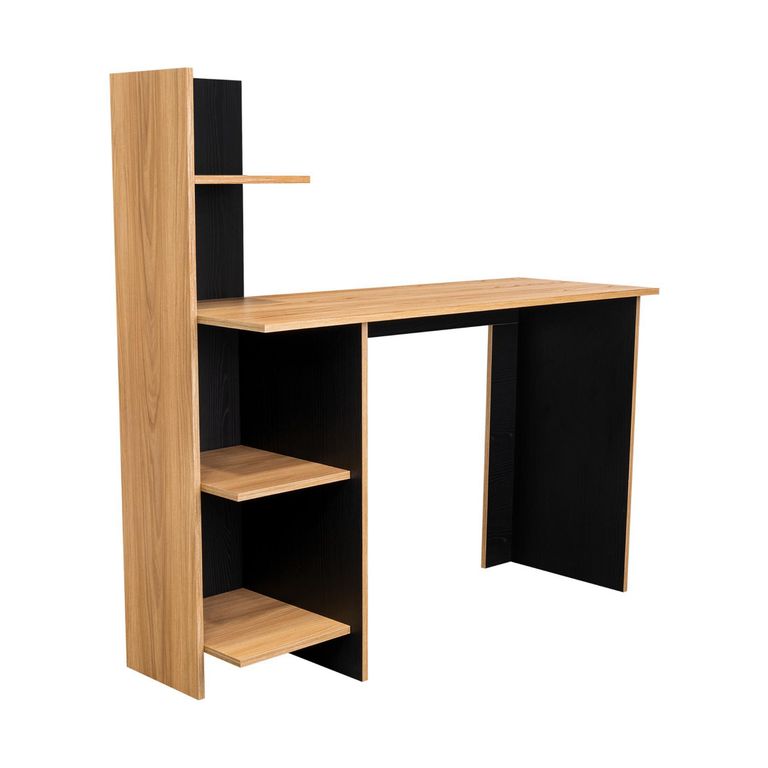 Escritorio Biblioteca Vilna Fresno/Wengue 120x120.6x45 cm