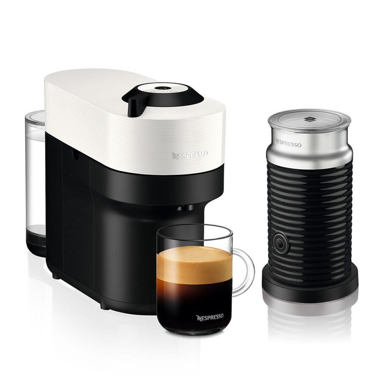 Cafetera Vertuo Pop Blanco + Espumador de Leche
