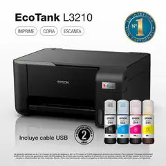 EPSON - Impresora Multifuncional Inyección a color Ecotank L3210 negro