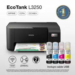 EPSON - Impresora Multifuncional Inyección a color Ecotank L3250 Negro