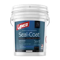 LANCO - Esmalte al agua imper seal coat blanco semi brillo 4 gl