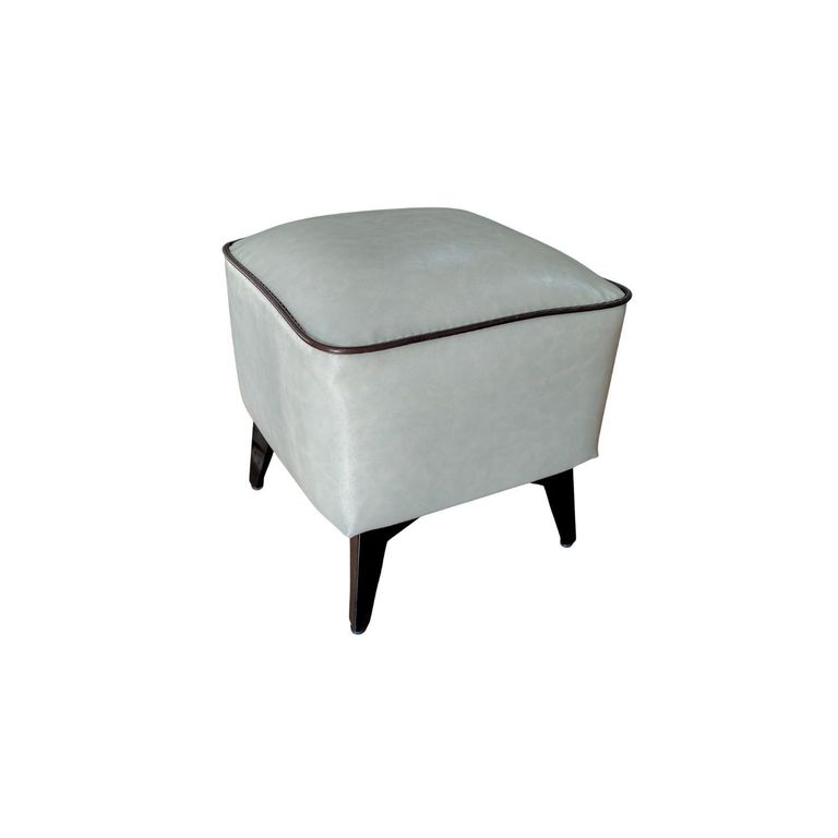 Pouf Reposapies Otomano Gris 31.5x30x30 cm